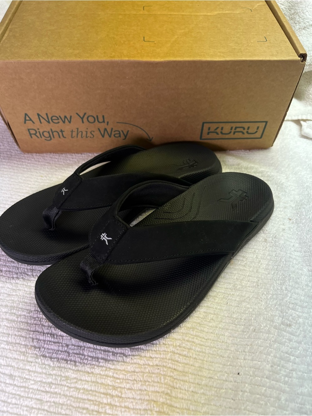KURU Kala 2.0 Women's New Black Flip Flop Sandals